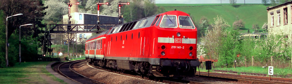 Die Eisenbahn um Nossen in Sachsen