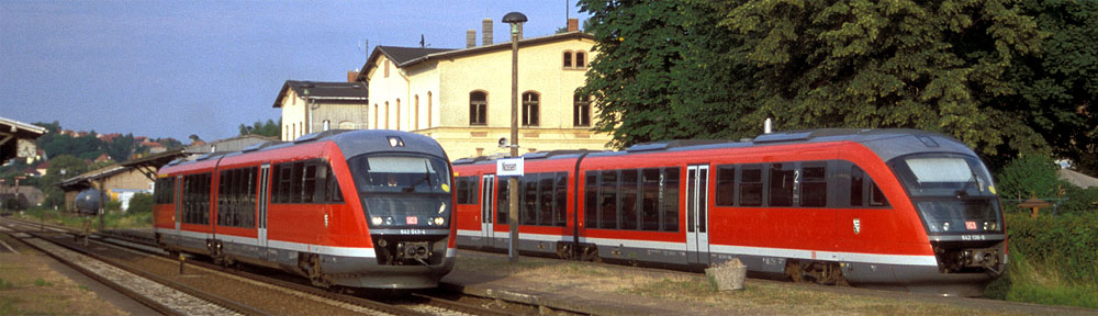 Die Eisenbahn um Nossen in Sachsen